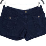 Converse  One Star Navy Low-Rise Shorts Size 4 Y2K Low-Rise Shorts Photo 0
