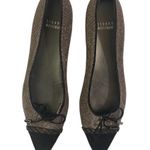 Stuart Weitzman New Capricorn Glitter Point-Toe Flat in Pyrite size 7.5 Photo 1