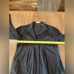 Rebecca Taylor  Lace Mock Neck Long Sleeve Poplin cotton mini  Dress black 0 Photo 8