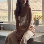 Doen 100% silk Evon midi dress in pearl pink NEW Size M Photo 0