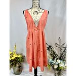 Free People  Crushin On You Cotton Beaded Striped Dress Photo 1