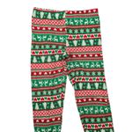 Christmas Holiday Pajama Skinny Thermal Bottoms Pants Multicolor Birdseye S Green Photo 2