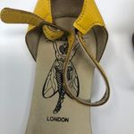 Fly London  Leather Ankle Strap Flats Yellow/Tan Size 40 Photo 5