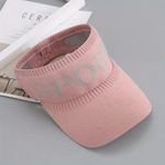 Lightweight SPORT Sun Visor Knitted Casual Hat Gold Baseball Cap for Women Photo 5