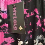 My LaLaLeggings Leggings Galaxy Print Plus Size Patterned Classic Trendy Cute Black Photo 2