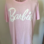 Barbie pink logo short sleeve t shirt XL 50% cotton Photo 0