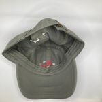 Olive Green Floral Hand Embroidered Washed Canvas Adjustable Baseball Dad Hat Photo 6