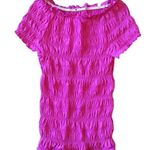 Bebe Smocked Crop Top Photo 0