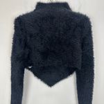 Marc Jacobs Hairy Grunge Pointed Sweater Cropped Black XS NEW Sample Photo 7