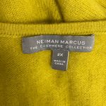 Neiman Marcus  Chartreuse Green Yellow Long Lined Cardigan and tank Plus 3X Set Photo 5