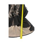 Robert Rodriguez  Black Ruffled V Neck Sleeveless medium Peplum Top Photo 10