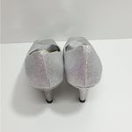 Easy Street  Women's Open Toe Ravish Dress Glitter Pumps in Silver Size 7.5 Photo 4