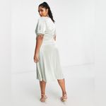 ASOS Curve Sage Green Midi Dress Size 14 Photo 1