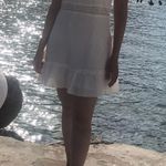 ZARA Women Sz S Embroidered Dress 0881/130 White Photo 6