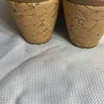 Skechers   WO 8.5 Tan and Black Slide Sandals with Geometric PatternWoven straps Photo 9