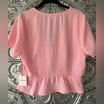superdown  Ciara light pink tie front top size L large spring blouse shirt NWT Photo 4