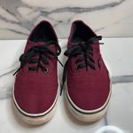 Vans Classic Maroon Black Canvas Off the Wall Skateboard Shoes Mn Sz 6 Wm Sz 7.5 Photo 1