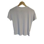 Chaser  Shirt Women's XS Quarter Button White Short Sleeve Blouse Top Photo 8