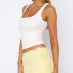 White Fox Yellow Mini Skirt  Photo 1