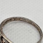 Sterling Silver Heart & Cutout Design Ring (5.5) Photo 5