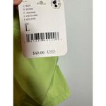 Brand New Free People Movement Women's Large Chartreuse Green Mini Skirt Photo 3