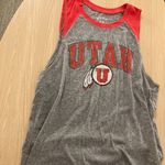 Blue 84 Utah Utes Tank Top Women's Medium  Gray and Red Polyester Blend Photo 0