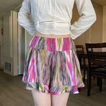 Nanette Lepore  Women’s 100% Silk Color Casual Shorts High Rise Zipback Size 6 Photo 0