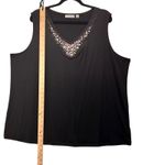 Susan Graver Womans Embelished Tank Size 2x LIquid Knit Elegant Timeless Stretch Photo 10