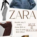 ZARA Gingham Ruched Smocked Back Crop Top Tie Straps XS Orange White #2975 Photo 1