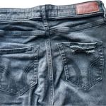 Hollister Black Distressed Skinny Jeans. Size 25” Wide x 28” Long. Photo 2