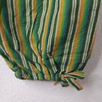 Mountain Tapir M Boho Cotton Serape Striped Cargo Jogger Style Pocketed Pants Yellow Size M Photo 6