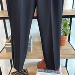 EXPRESS NWT  Columnist Low-Rise Ankle Black Woven Career Dress Pant Trouser, 00S Photo 2