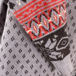 Boutique Knit Sweater Pullover Ribbed Crew Neck Purple Aztec Women’s Size Large Photo 6