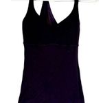 Lululemon Practice Daily Tank Satin Straps Light Luon Shelf Bra Deep Zinfandel 4 Photo 1