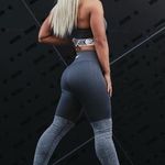 Gymshark Black / Charcoal Illusion Leggings Photo 0