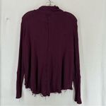 Me to We  Pullover Turtleneck Waffle Knit Sweater Distressed Women’s XS Red Photo 5