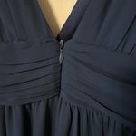 Lulu's Heavenly Hues Elegant Navy Blue Sleeveless Maxi Dress Slit Size Small Photo 8