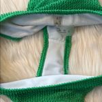 Green Crinkle Textured Bikini 2 Pc Size Small Photo 5