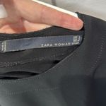 ZARA Woman Studio Black Dress Short Sleeve Minimalist Modern Chic Photo 1