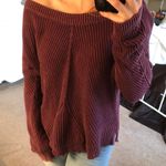 Aerie Purple Knit Sweater Photo 0