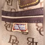 Dooney & Bourke Authentic  Tassle “DB” Signature Canvas Tote (Vintage) Photo 5