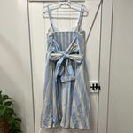 Summersalt  Womens Dress 2XL Organic Cotton Bow Stripe Midi Smock Summer Fair Photo 5