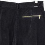 Jordache Vintage Asymmetrical Front Black Corduroy Pants Photo 5