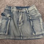 Cargo Jean Skirt Blue Size XS Photo 0