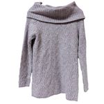 Westport Sweater Women Medium Purple Pink Cable knit Y2K Cowl Tunic Gilmore Photo 1