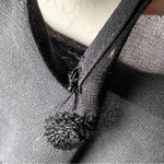 Madewell  Broadway & Broome Black Silk Sequin Rosette Cocktail Dress Photo 15