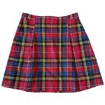 Brooks Brothers Red Fleece Traditional Plaid Pleated Skirt Size 4 Photo 0