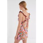 Finders Keepers NWT  Aranciata Mini Dress Sz 6 Pink Clementine Linen Summer Girly Photo 9