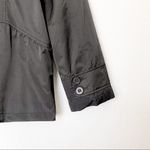 Anthro | Tulle Los Angeles Lightweight Short Trench Black/Orange Tulip Medium Black Photo 3