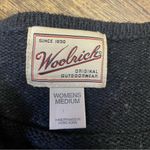 Woolrich Vintage  Wool Holiday Sweater Womens Medium Embroidered Christmas Black Photo 1
